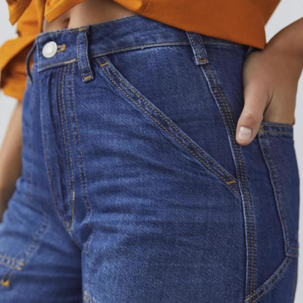 Pilcro from Anthropologie The Forager Relaxed Straight Denim Jeans - Size - 28 - Picture 3 of 11